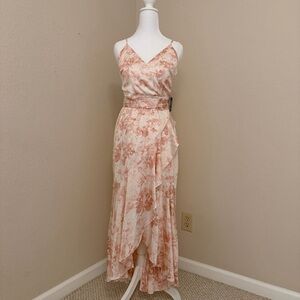 Express Blush and Ivory Floral Dress
